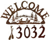 Trout Fish Handcrafted Metal Welcome Address Sign - inthegardenandmore.com