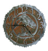 Trout Fish Handcrafted Rustic Metal Wall Clock - 12" - inthegardenandmore.com