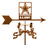 United States Army Military Rain Gauge Garden Stake Weathervane (new) - inthegardenandmore.com