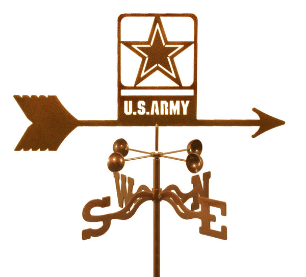 United States Army Military Rain Gauge Garden Stake Weathervane (new) - inthegardenandmore.com