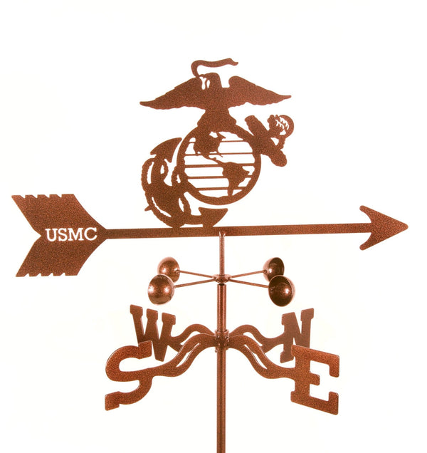 United States Marines Military Rain Gauge Garden Stake Weathervane - inthegardenandmore.com