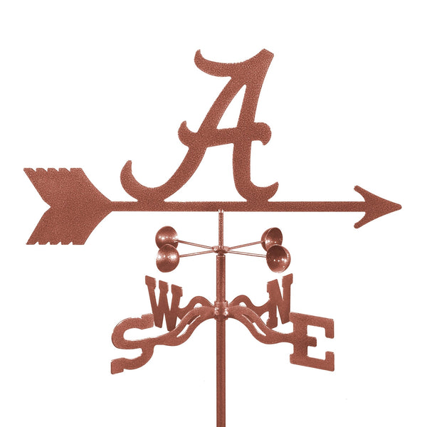 University of Alabama Crimson Tide Collegiate Rain Gauge Garden Stake Weathervane - inthegardenandmore.com