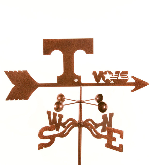 University of Tennessee Vols Collegiate Rain Gauge Garden Stake Weathervane - inthegardenandmore.com