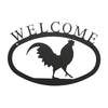 Welcome Sign With Rooster Silhouette - inthegardenandmore.com