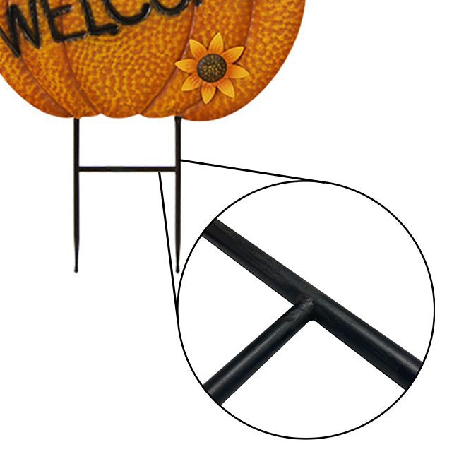 Welcome to Fall Pumpkin with Sunflowers Yard Art - inthegardenandmore.com