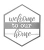 Welcome to Our Hive Metal Door or Wall Greeting Quote Sign - 14” x 12” - inthegardenandmore.com