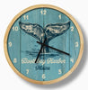 Whale Tail Rustic Casual Wall Clock - customizable - inthegardenandmore.com