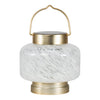 White Boaters Hand Blown Glass Solar Lanterns - inthegardenandmore.com