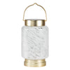 White Boaters Hand Blown Glass Solar Lanterns - inthegardenandmore.com