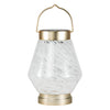 White Boaters Hand Blown Glass Solar Lanterns - inthegardenandmore.com