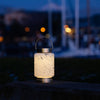 White Boaters Hand Blown Glass Solar Lanterns - inthegardenandmore.com