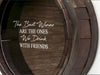 Wine Barrel Head Cork Holder With Quote (customizable) - inthegardenandmore.com