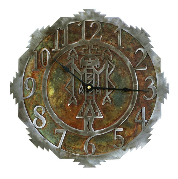 Yei Handcrafted Rustic Metal Wall Clock - 12 - inthegardenandmore.com