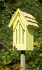 Yellow Butterfly House With Mounting Stake - inthegardenandmore.com