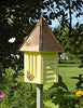 Yellow Copper Top Flutterbye Butterfly House and Garden Stake - inthegardenandmore.com