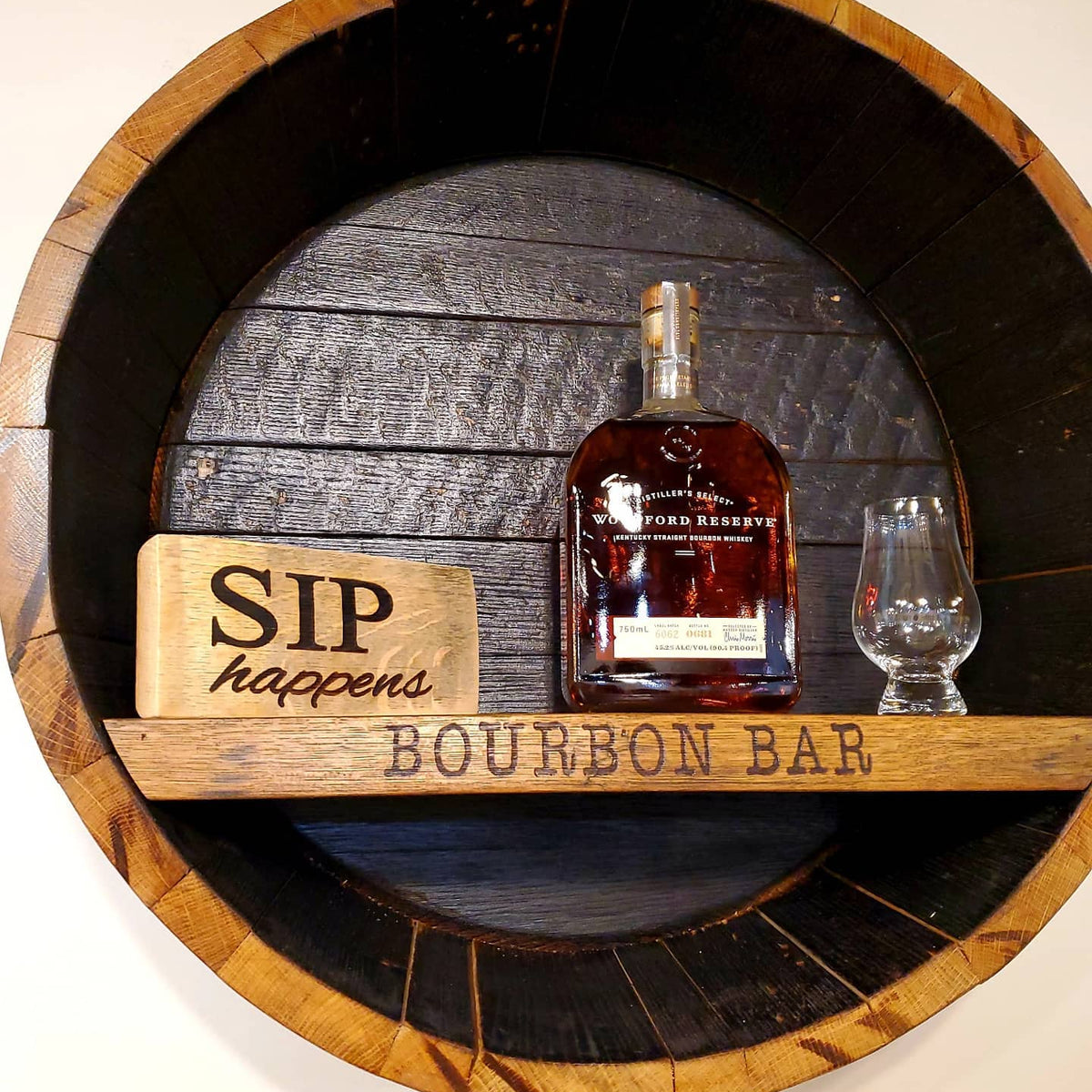 Personalized Towel Hanger Wall Hooks Made from Whiskey Barrel
